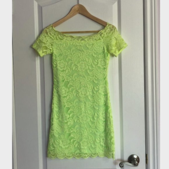 Green H&M Lace Dress Size 6 - Picture 1 of 2